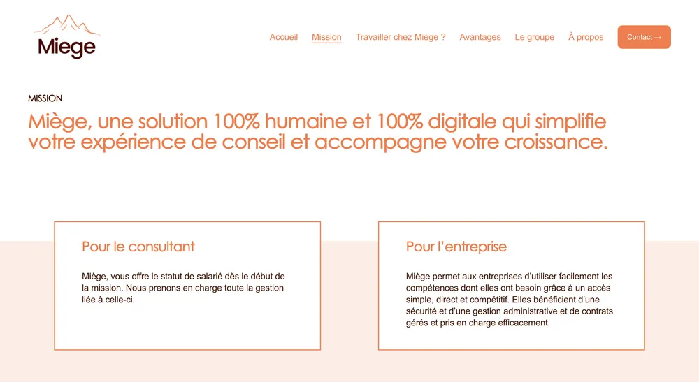 Sites web rebrandés et redesignés pour mes clients Miège et Veyras, visuel 3